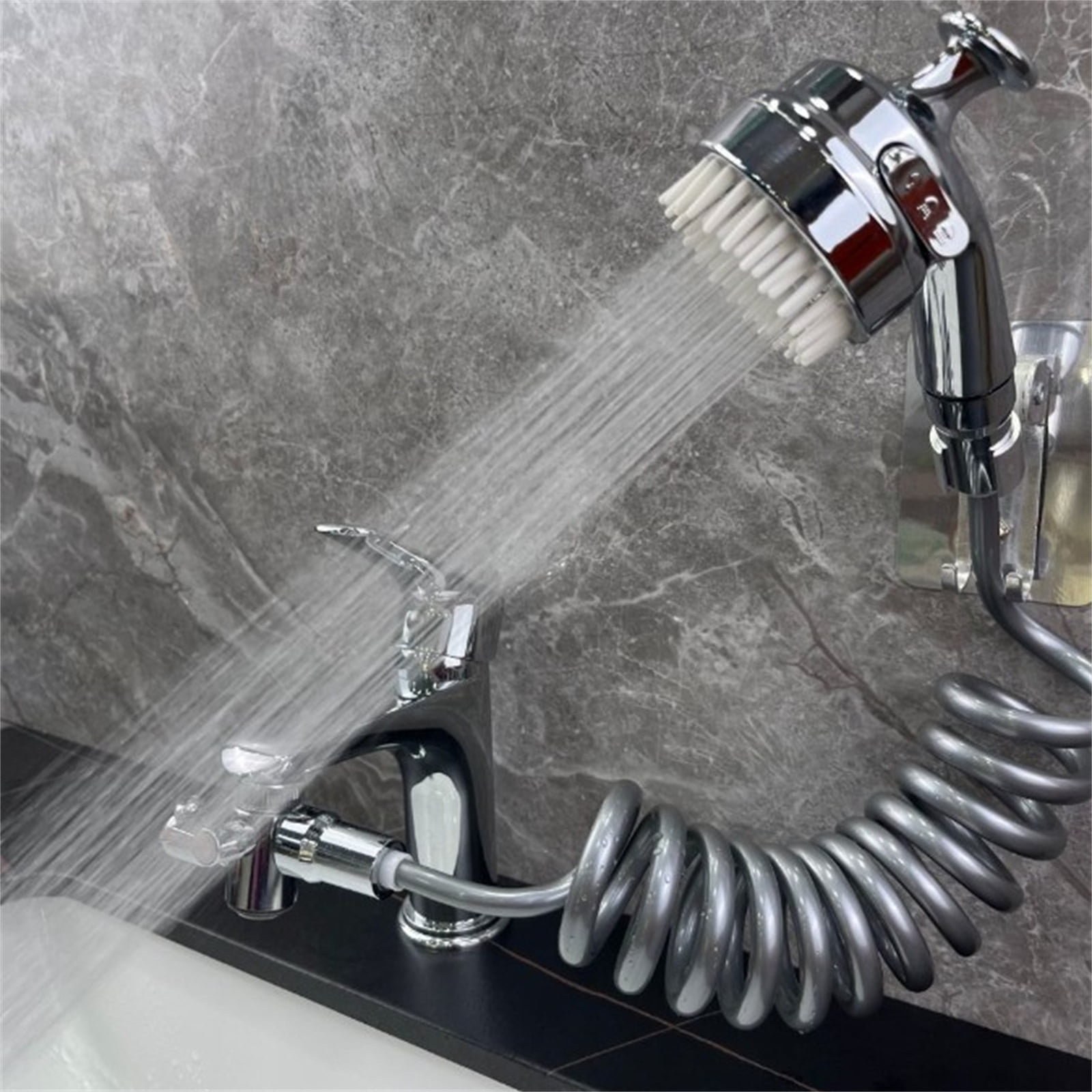 PATLOLLAV Sink Sprayer Attachment for Faucet,Kitchen Sink Sprayer,Removable Faucet Extender Aerator with Stretchable Hose, Faucet Sprayer Attachment,Water Sank Saving Sink Sprayer