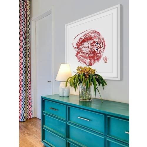 "Stingray Red" Framed Painting Print