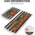 thumbnail image 3 of Fall Pumpkin Kitchen Mats Set of 2 Autumn Buffalo Plaid Striped Kitchen Rugs for Floor Home Decor Harvest Seasonal Bathroom Laundry Room Doorway Decoration Absorbent Mats,17x29 and 17x47 Inch, 3 of 6