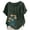 Army Green, variant on Bohemian Tops For Women Short Sleeve Spring Summer Boho Shirts Floral Print Loose Business Casual Work Blouses