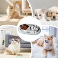 thumbnail image 6 of Stainless Pet Dish, Non Slip Feeder Container, Cat Food Bowl with Sturdy Material, Pets Water Bowl with Easy Cleaning, Pet Dish Set, Practical Feeding Accessory for Kitten Puppy Indoor Outdoor Use(Q), 6 of 6