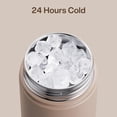 thumbnail image 4 of Insualated Water Bottle with Straw - 12oz Stainless Steel Water Bottle with Dual Spouts, Leak-Proof, BPA-Free, Double Wall Vacuum Keeps Cold for 24 Hours for Sports, Travel (Aquamarine Blue), 4 of 9