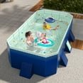 thumbnail image 6 of Fogcroll Dog Pool Foldable Pet Swimming Pool Collapsible Pool Outdoor Bathing Tub Kiddie Pool with Protective Lining, Pvc Collapsible Pool for Medium Dogs, Cats and Kids, 6 of 12