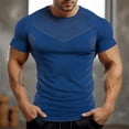 thumbnail image 2 of Tight Fitting Sports And Fitness Short Sleeved Round Neck T-Shirt3XL, 2 of 5
