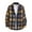 Yellow, variant on Leesechin Men's Flannel Shirts Cotton Long Sleeve Plaid Shirt Casual Fashion Button Up Shirts Jackets with 2 Pockets