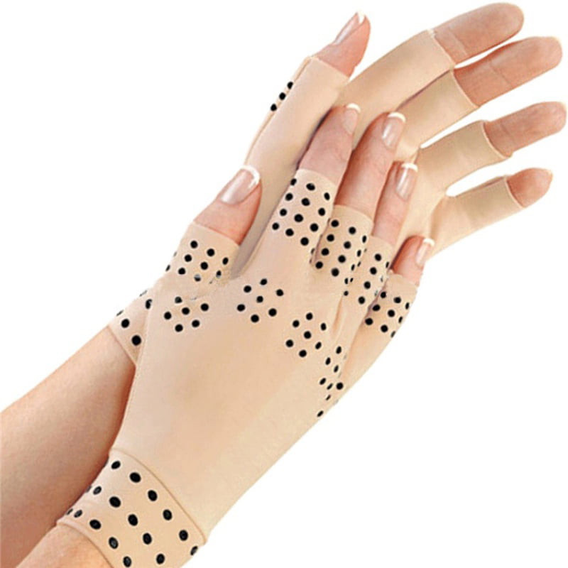 Magnetic Anti Arthritis Health Compression Therapy Gloves Rheumatoid Hands Pain 
