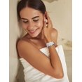 thumbnail image 5 of 3 paquetes compatibles con bandas elásticas para Apple Watch de 38 mm, de tela suave con estampado de tela, para mujer, de 40 mm y 41 mm, 5 of 5