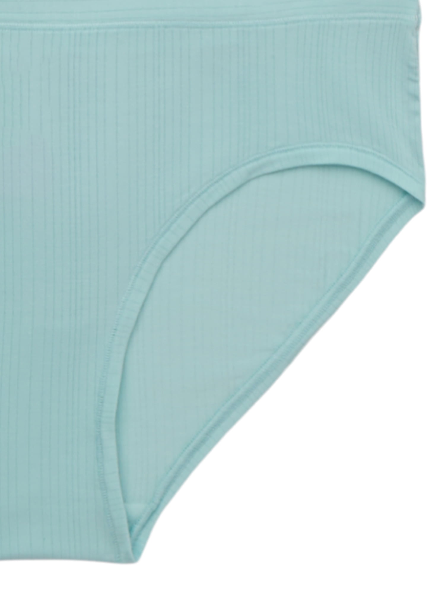 Joyspun Women's Ribbed Modal Hipster Panties, 3-Pack, Sizes XS-3XL