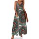thumbnail image 1 of Vestido sin mangas con diseño de sol rojo Doodle, vestido de noche para mujer 2024, vestido elegante, 1 of 7
