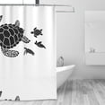 thumbnail image 4 of Sigee Family Of Sea Turtles for Waterproof Fabric Shower Curtain 72" W x 72" H for Bathroom Shower Curtain, 4 of 5