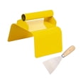 thumbnail image 4 of Paleta para bordillos de paisajismo, herramienta para bordillos de jardín, albañil, multiusos, de acero inoxidable Borde recto amarillo, 4 of 8