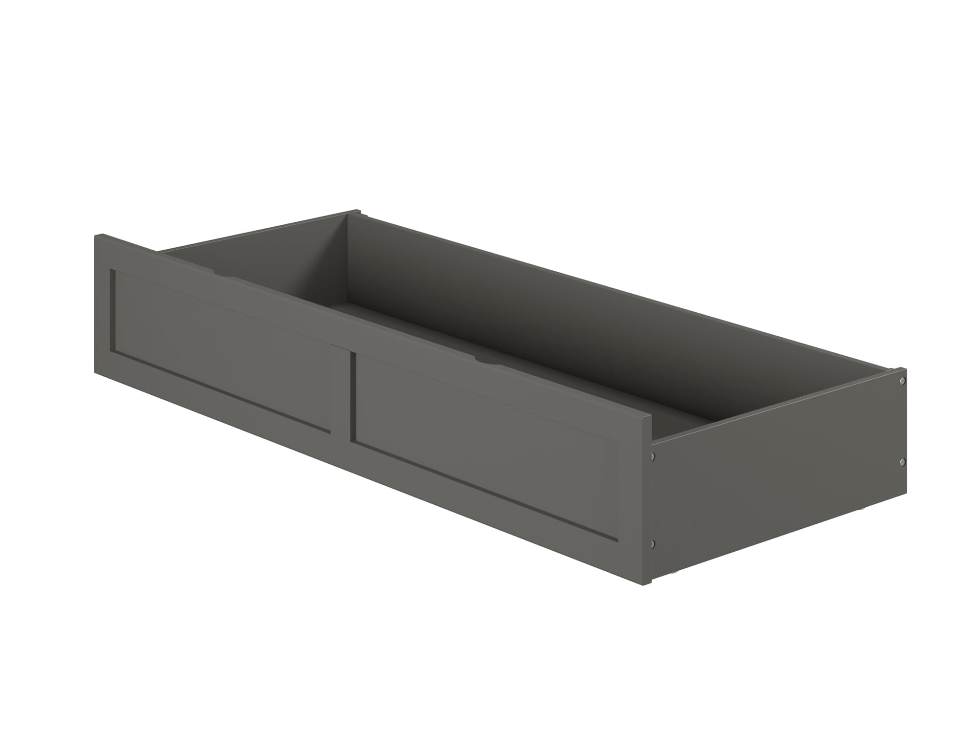 AFI Under Bed Foot Drawer Storage Drawer for Platform Beds, Queen, Grey