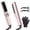 Pink, variant on Thirtek Ionic Hair Straightening Brush for Smooth, Frizz-Free Hair, 10 Million Negative Ions, Fast Heating Straightener Comb, Anti-Scald, 15 Heat Settings, Dual Voltage (Black)