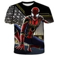thumbnail image 1 of Marvel Superheroes Spiderman T-shirt Kid T Shirts Boys T-shirts Children's Short-sleeved Kids Hulk Captain America Clothes Tee10T Gong Bohan LED, 1 of 1
