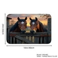 thumbnail image 4 of SPXUBZ Non Slip Flannel Floor Mat with Beautiful Horses Design for Bathroom Kitchen Bedroom Decor 16x24 inch, 4 of 5
