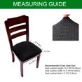 thumbnail image 2 of Stretch Jacquard Chair Seat Covers, Removable Washable Spandex Chair Seat Cushion Cover Non Slip Durable Dining Room, 2 of 6