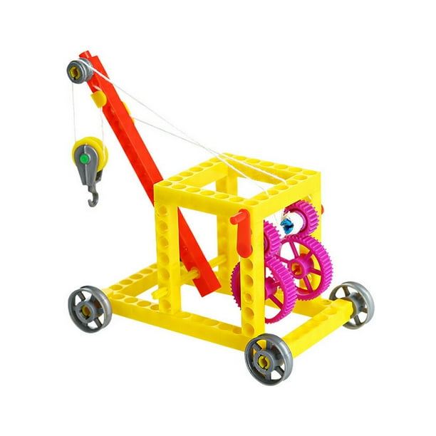 1 set STEM Science Learning Kit DIY Crane Modelo Montaje de juguete para niños