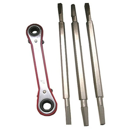

1PK 4 Piece Seat Wrench Set 3 Straight Wrenches & 1 Ratchet