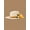 Beige, variant on Straw Boater Hat for Women, Vintage Style Summer Hat with Floral Accent, Boho Wide Brim Hat, Garden Party Hat, Wedding Guest Headwear