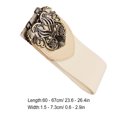 thumbnail image 3 of Sonducket Cinturón de mujer elástico PU correas anchas universales accesorio de moda tallado cinturones para Jeans vestidos chaqueta de plumas Cinturones beige bronce Sonducket AP009908-07, 3 of 6