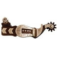 thumbnail image 1 of Coronet 240929 Show Spurs with Silver Engraved Buckle Overlay, 1 of 1