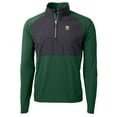 thumbnail image 2 of Men's Cutter & Buck  Green Notre Dame Fighting Irish Alumni Logo Adapt Eco Knit Hybrid Recycled Quarter-Zip Pullover Top, 2 of 3