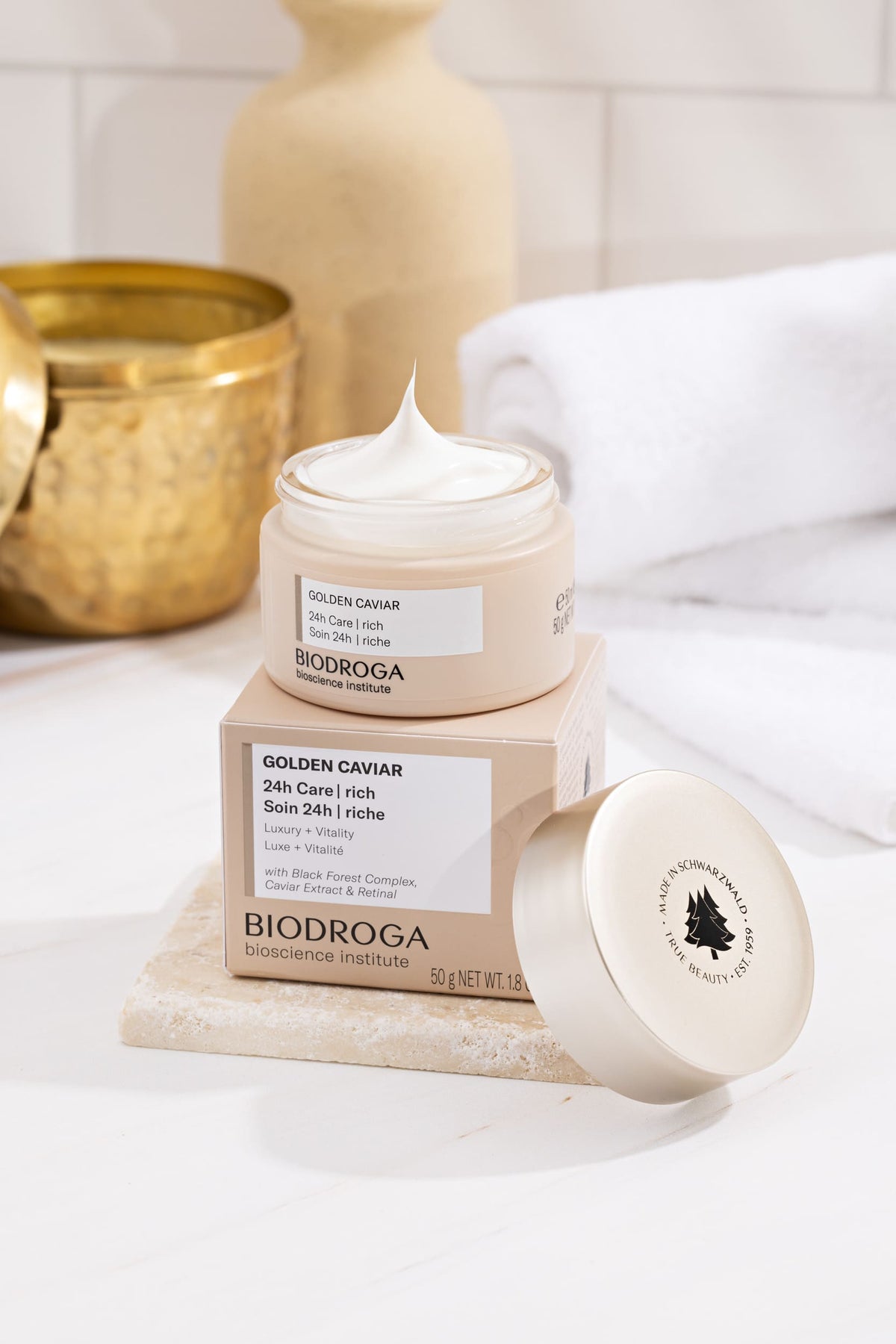 Biodroga Anti Age 24h RICH Face Cream (1.7 oz)- Firming, Smoothing, Anti Wrinkle, Lifting - with Instant Lift Complex & Q10 - NO Fragance, Colouring, Silicons, Mineral Oil, Parabens, Gluten, Lactose