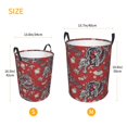 thumbnail image 4 of Uemuo Dragons2 Pattern Circular Laundry Hamper Basket with handles,Collapsible laundry basket,Large capacity laundry hamper,Laundry Organizer-Small, 4 of 8