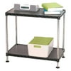 Adjustable 2-Tier Plastic Shelf Rack with Metal Legs - Easy Assembly