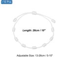 thumbnail image 2 of 10 Pcs Adjustable Cord Bracelet String, 7 Knot Good Luck Handmade Braided String Protection for Women DIY Wrist Jewelry Making, 13-26cm Long, 2 of 5