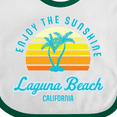 thumbnail image 4 of Inktastic Summer Enjoy the Sunshine Laguna Beach California in Blue Boys or Girls Baby Bib, 4 of 4