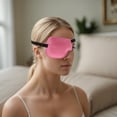 thumbnail image 2 of Unique Bargains 1 Pc Adjustment Buckle 3D Sleep Mask Soft 3D Eye Shade Cover for Rest Rose Red Right Eye, 2 of 6