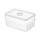 thumbnail image 1 of Cateissary Caja de drenaje de calidad alimentaria para verduras y frutas sellada para salas refrigeradas y de congelación de frescura Cocina y Comedor talla grande, 1 of 6