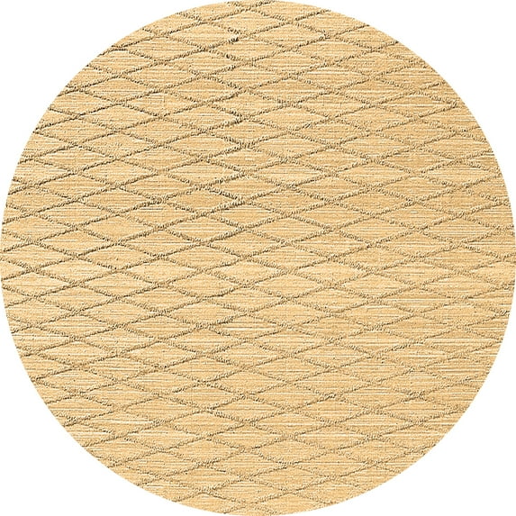 Ahgly Company Indoor Round Trellis Brown Contemporary Area Rugs, 8' Round