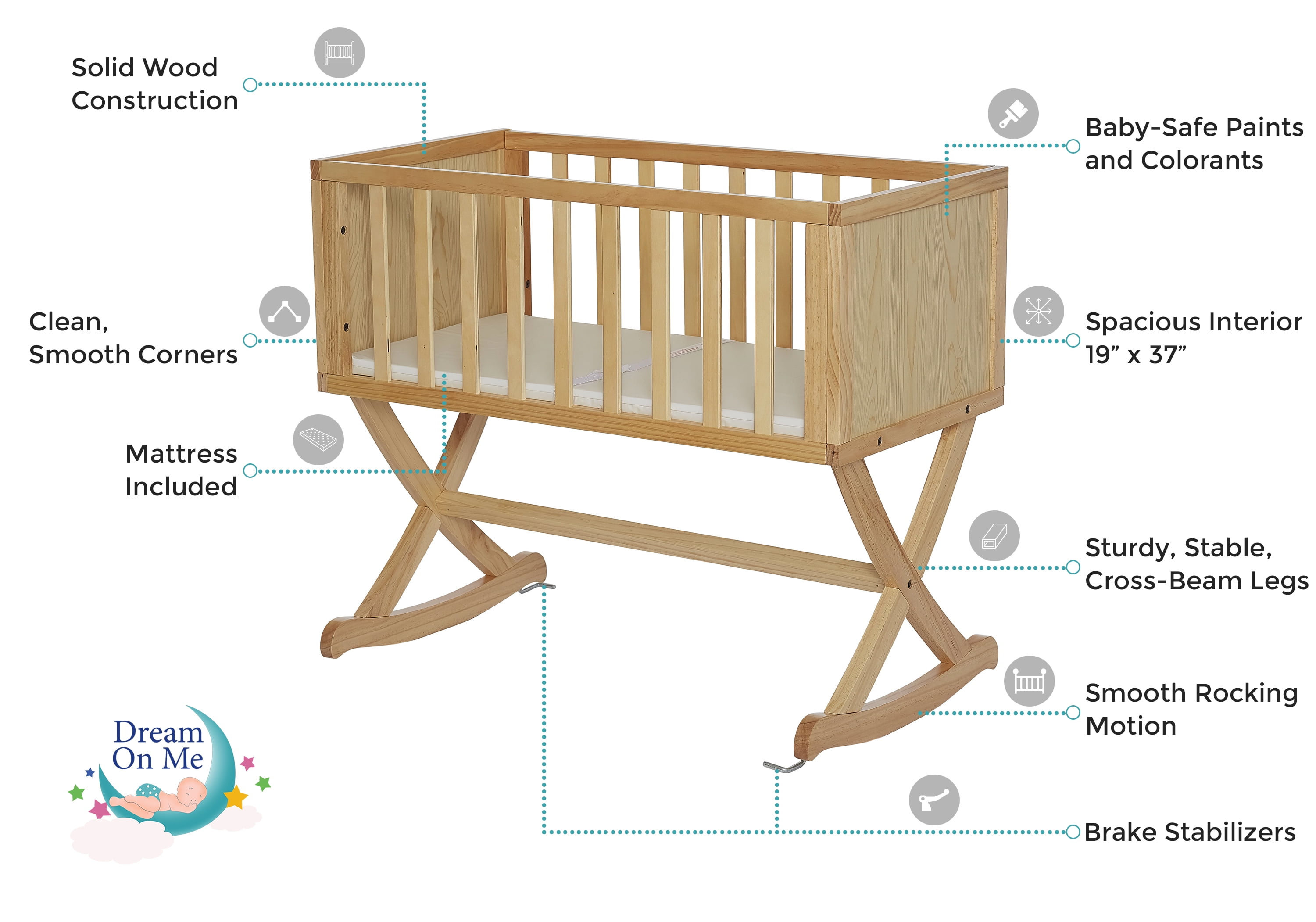 dream on me luna cradle