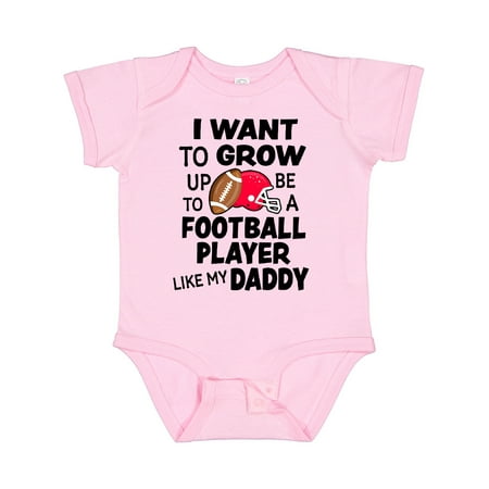 

Inktastic I Want to Grow Up to Be a Football Player Like My Daddy Boys or Girls Baby Bodysuit