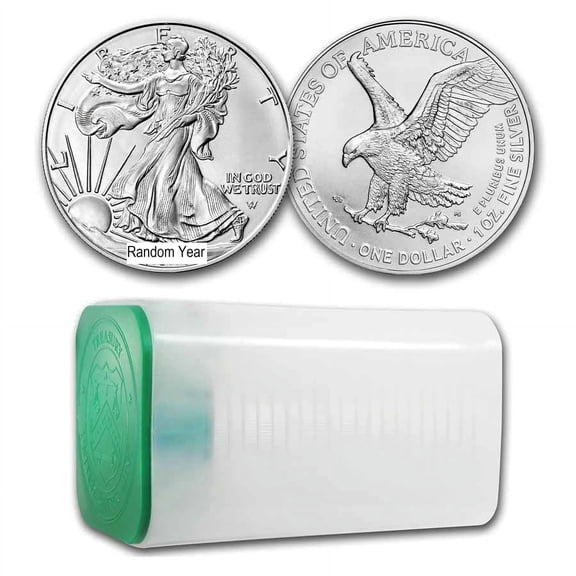 1 oz Silver Tube of 20 U.S. Mint American Eagle Silver Coins 0.999