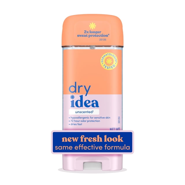 Desodorante Dry Idea en gel y antitranspirante 72 horas, 90 ml, sin perfume
