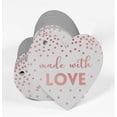 thumbnail image 3 of Inkdotpot Pack Of 100 Real Rose Gold Foil Paper Tags Made With Love Wedding Favor Hang Tags, 3 of 6