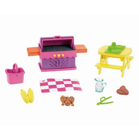 UPC 746775185275 product image for Nickelodeon Dora the Explorer Playtime Together Deluxe Backyard BBQ Dollhouse Fu | upcitemdb.com