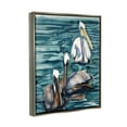 thumbnail image 3 of Stupell Industries Pelicans at Sea Painting Animals & Insects Painting Gray Floater Framed Art Print Wall Art, 25 x 31, 3 of 9