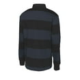 thumbnail image 6 of Sport-Tek Classic Long Sleeve Rugby Polo-2XL (Black/ Graphite Grey), 6 of 6