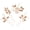 Style 3-Golden, variant on Miallo 3-Piece Silver Floral Hair Clip Set, White Rose & Pearl Bridal Hair Side Comb with Matching Forks, Elegant Wedding Jewelry