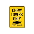 thumbnail image 2 of Chevy Lovers Only Novelty Sign, Metal Wall Decor - 10x14 inches, 2 of 4
