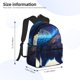 thumbnail image 2 of Disketp Moonlit Blue Wolf Mochila Ligera Clásica con Múltiples Bolsillos, Mochila Casual para Hombre y Mujer, Ideal para Escuela, Trabajo y Viajes, 2 of 6