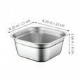 thumbnail image 2 of HIBIBUD 2Pcs Stainless Steel Washbasins Multi-Purpose Dishpan for Kitchen Sink Ideal for Washing Vegetables Dishes Robust Long Lasting Dish Pan, 2 of 7
