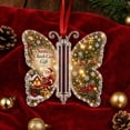 thumbnail image 6 of Butterfly Christmas Money Gift Ornament Butterfly Xmas Cash Decor, Acrylic Cash Holder with Built‑in Clear Compartment Holiday Wallets for Tree Window Car Gift for Family Friends, 6 of 7