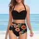 thumbnail image 4 of Sexy mujer moda Bikini estampado dos piezas traje de baño traje de baño conjunto de ropa de playa Fridja  nalpqowj59203, 4 of 9