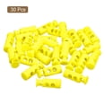 thumbnail image 3 of Unique Bargains 30Pack 4mm Cord Lock Plastic Double Hole Spring Toggle Stoppers, Light Yellow, 3 of 5