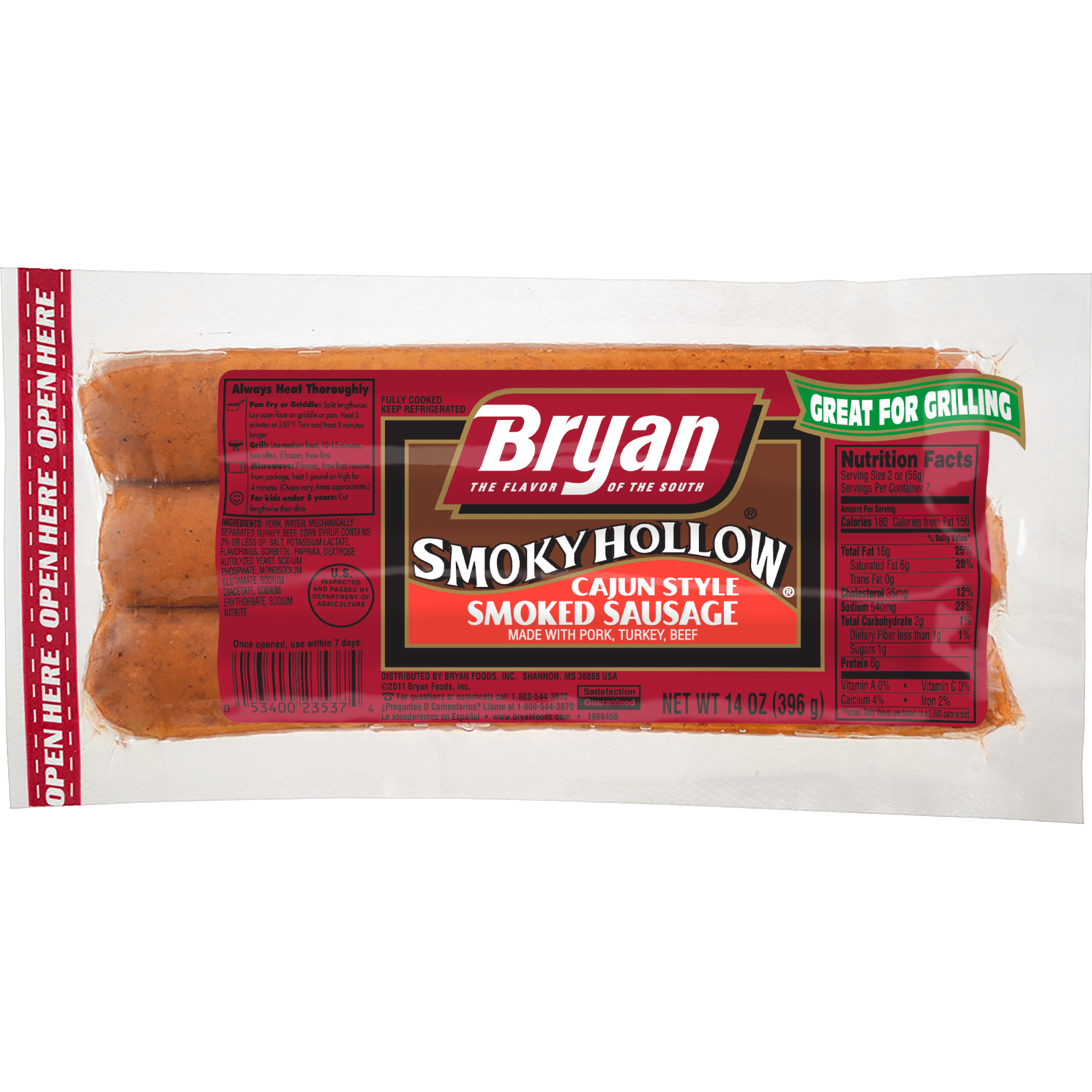 Bryan® Cajun Style Smoked Sausage, 14 oz.